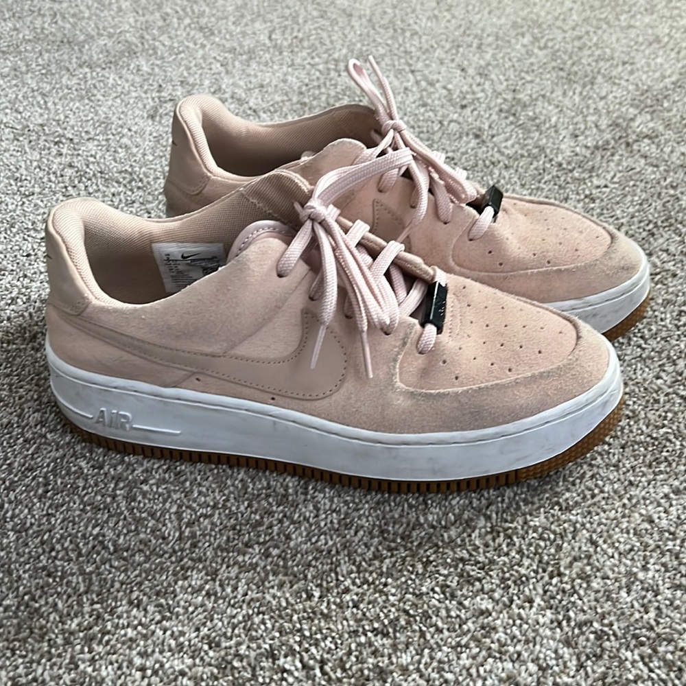 Beige Air Force Ones